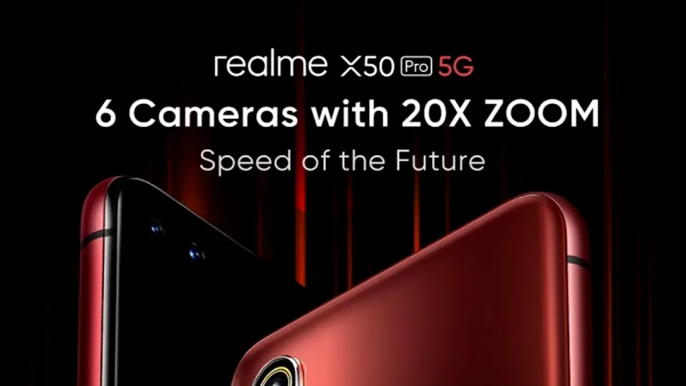 Realme X50 Pro, confirmat cu zoom optic 20X pentru camera foto