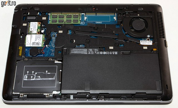 HP EliteBook 745 G2: acces rapid la componentele interne