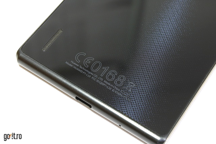 Huawei Ascend P7: modelul gravat de sub stratul protector Gorilla Glass 3