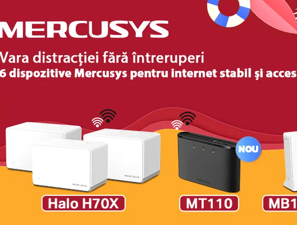 Dispozitive Mercusys care oferă internet stabil și accesibil pentru orice locuință