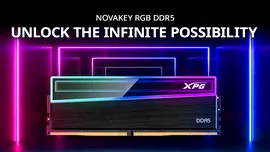 XPG NOVAKEY RGB DDR5, prima memorie de gaming din lume cu design Infinity Mirror