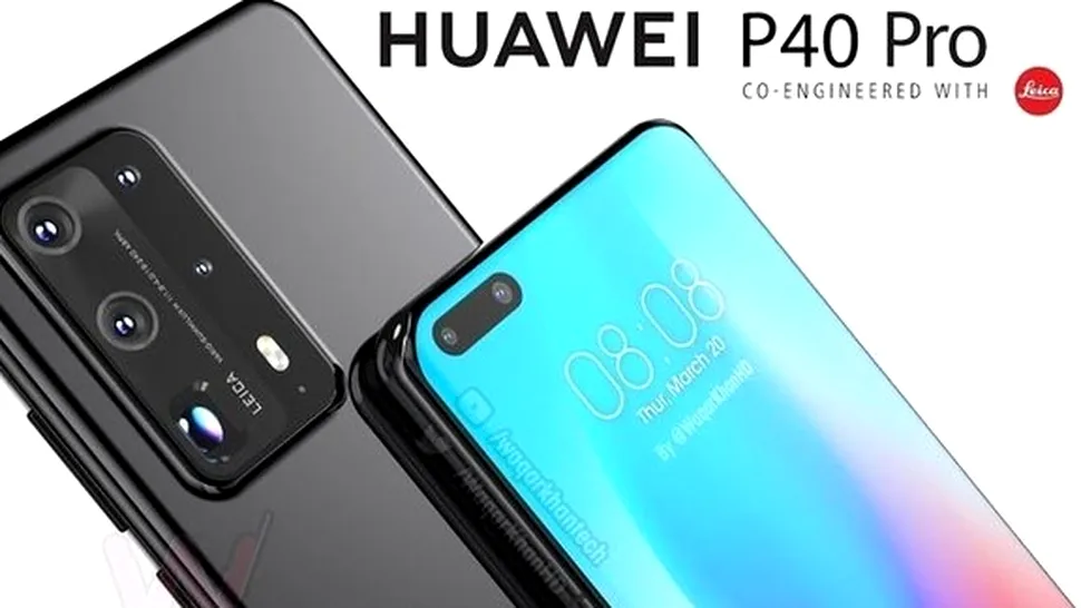 Când se lansează Huawei P40 şi P40 Pro, noile modele de top de la Huawei