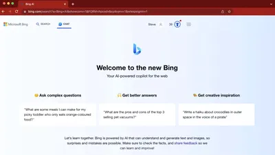 Bing Chat, disponibil acum din browserul Chrome și Safari, cu unele limitări