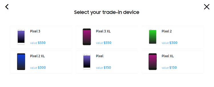 Galaxy S10 trade-in