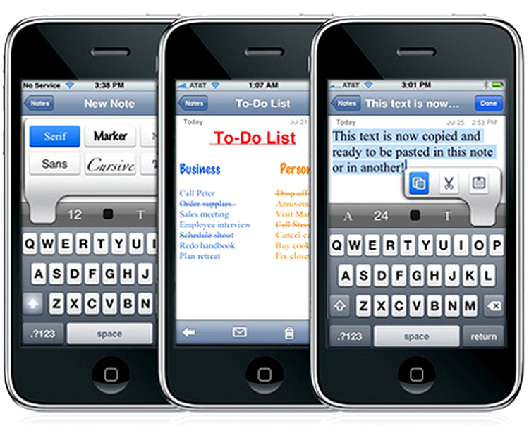 MagicPad - editor de texte pentru iPhone
