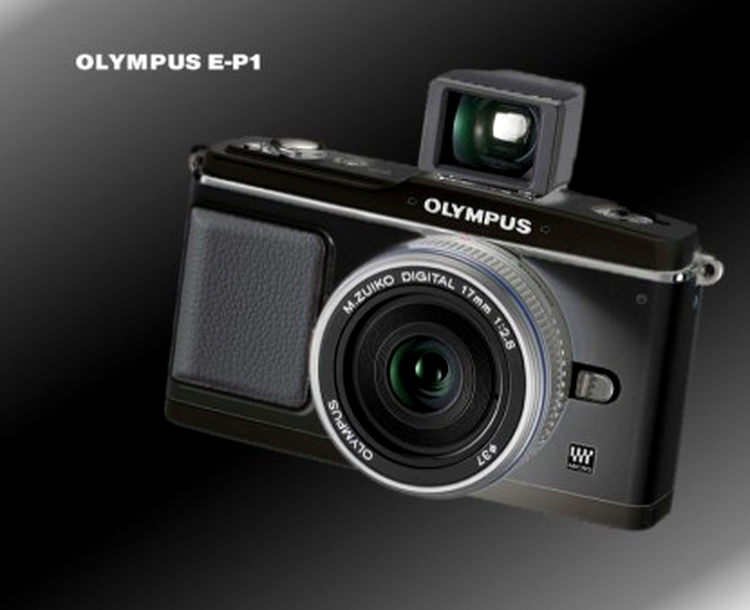Olympus E-P1 pe negru aduce puţin cu Leica M8
