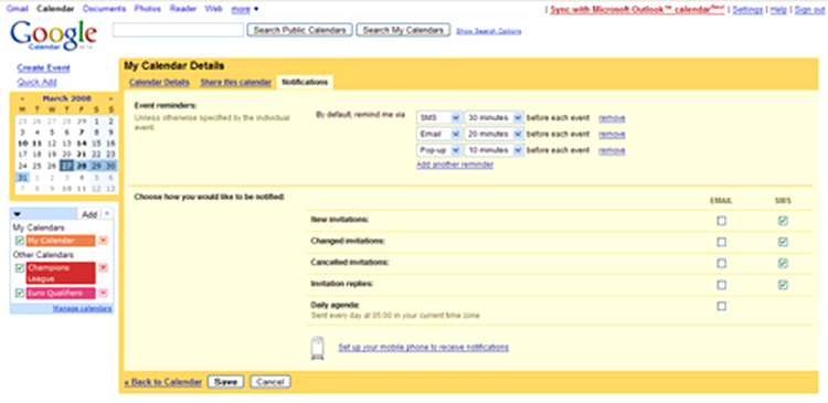 Google Calendar 