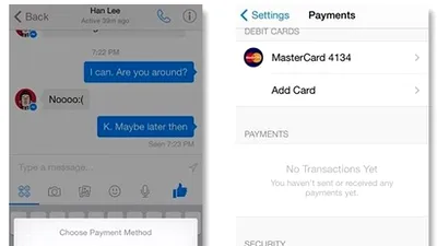 Facebook Messenger va oferi în curând sistem de plăţi online