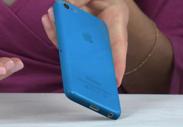 O randare a unui posibil iPhone 5S cu carcasă din plastic