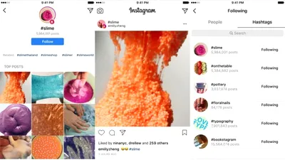 Instagram a adăugat opţiune Folllow pentru hashtag-uri