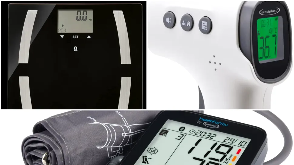 Dispozitive pentru fitness și sănătate, în oferta Lidl de joi: cântar smart, tensiometru cu bluetooth și termometru pistol - toate cu preț sub 100 de lei