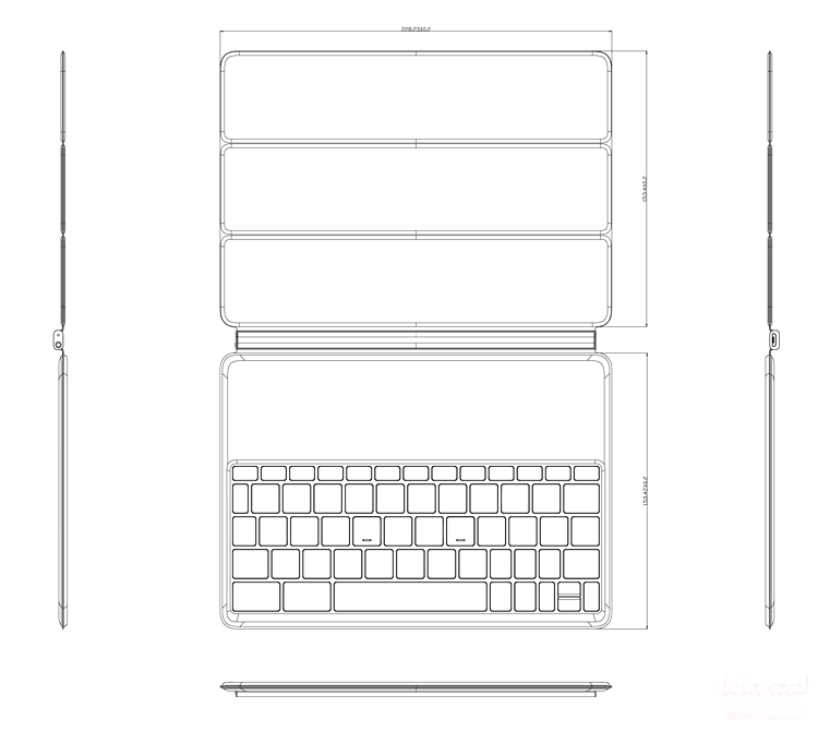 Husă de protecţie cu tastatură, accesoriu oficial pentru următoarea tabletă Nexus by HTC