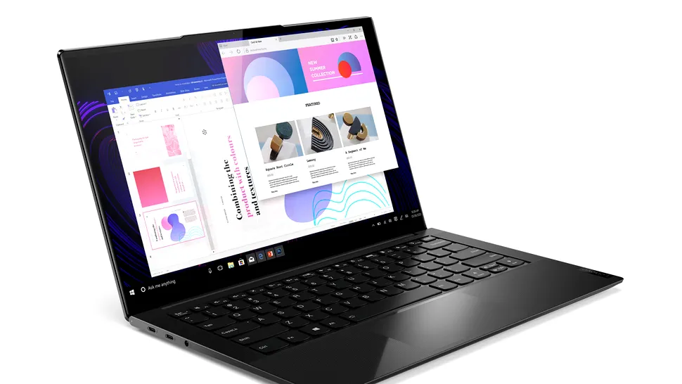 Lenovo Yoga 9i este un laptop cu finisaje din piele naturală