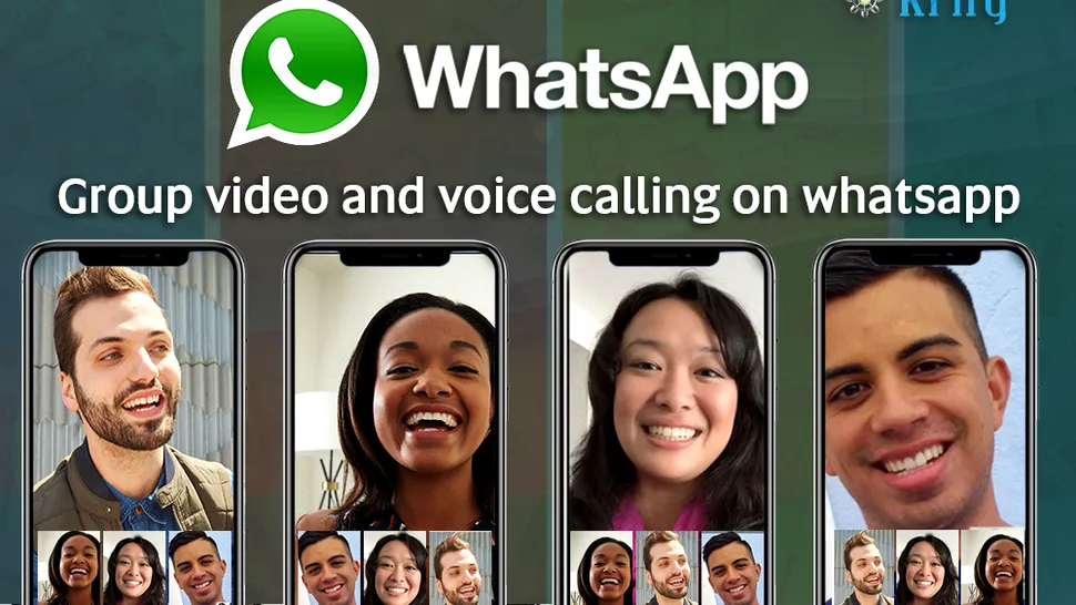 WhatsApp va permite apeluri video şi de voce cu și mai mulți invitați