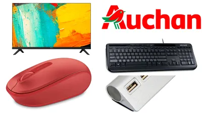 Promoții la Auchan: Electronice pentru casă, birou și auto cu preț bun