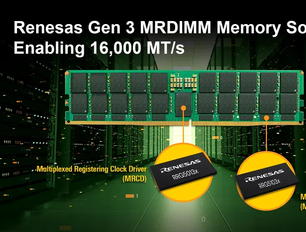 Memoriile DDR5 MRDIMM câștigă teren. Renesas pregătește un cipset de până la 16.000 MT/s