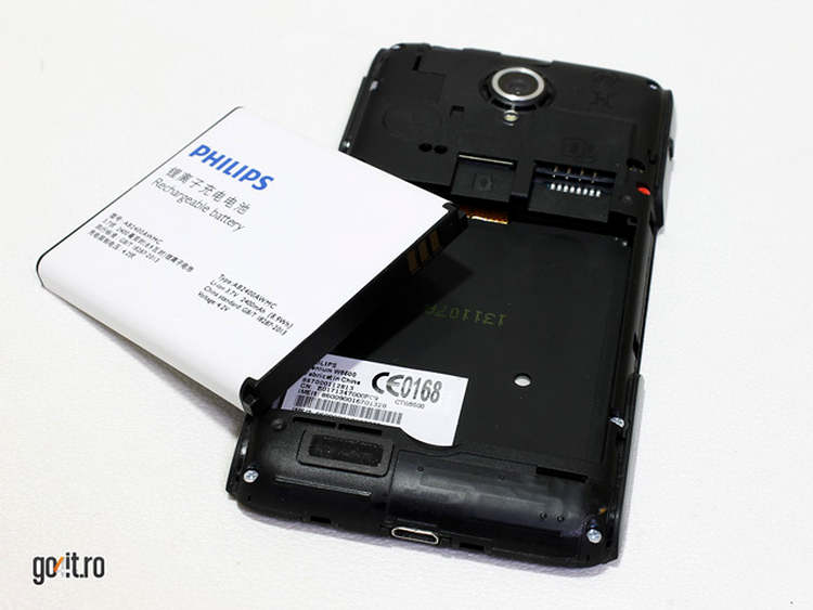 Philips Xenium W6500 - acumulatorul Li-Ion de 2400 mAh