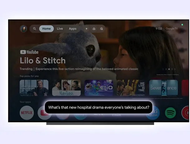 Gemini este disponibil acum în sistemul de operare Google TV