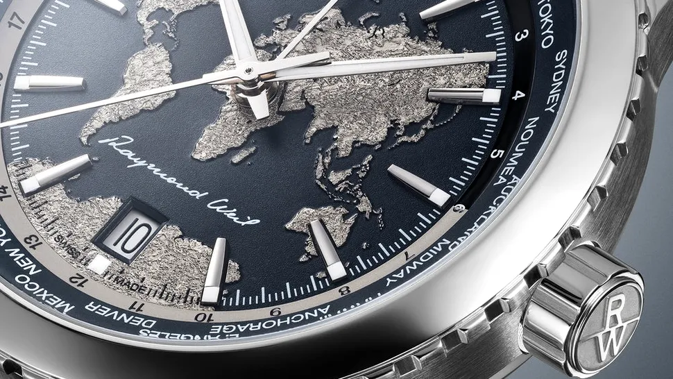 Raymond Weil marchează 50 de ani cu Freelancer World-Traveller, un ceas mecanic cu cadran topografic spectaculos
