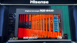 Hisense 116UXQ: Televizorul RGB MiniLED de aproape 3 metri care schimbă regulile jocului
