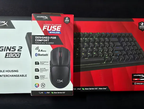 Review Origins 2 1800 și Pulsefire Fuse Wireless: tastatură și mouse de gaming de la HyperX