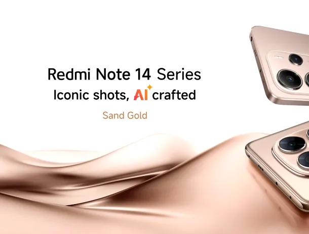 Seria Redmi Note 14 se extinde cu mai multe variante în culoarea Sand Gold