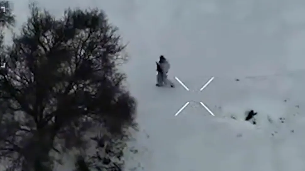 12 drone FPV pentru un singur soldat rus. Caz extrem filmat pe frontul din Ucraina