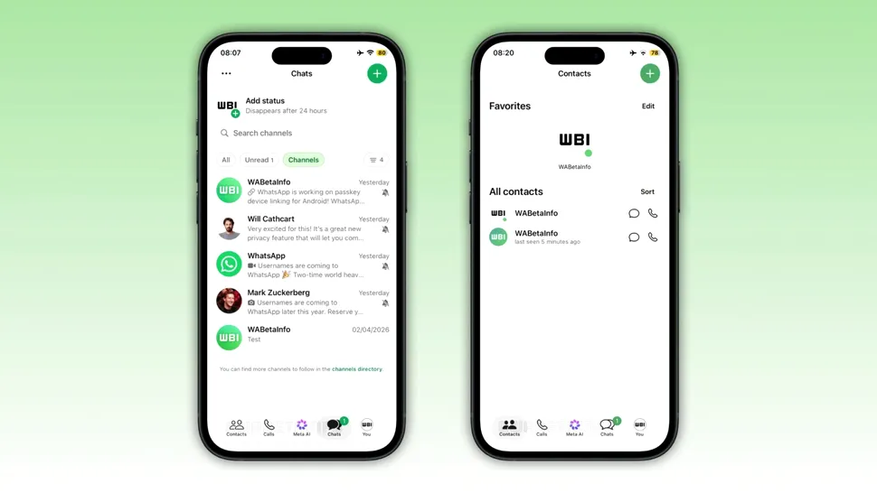 WhatsApp pregătește schimbări în interfața pentru iPhone. O filă dedicată contactelor este în dezvoltare
