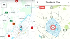 Aplicația Waze a emis o alertă de trafic pentru București. La ce ar trebui să se aștepte șoferii