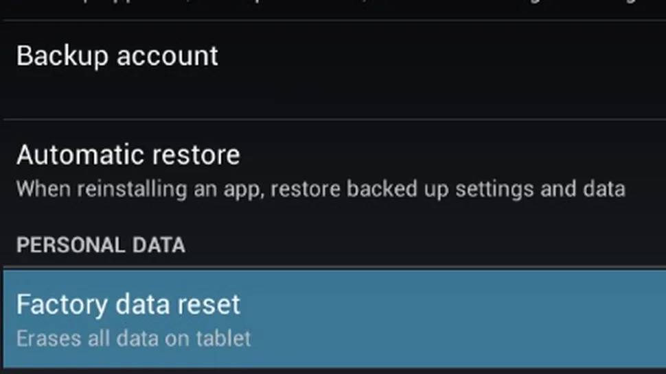 Opţiunea Factory Reset nu funcţionează cum ar trebui pe dispozitivele cu Android