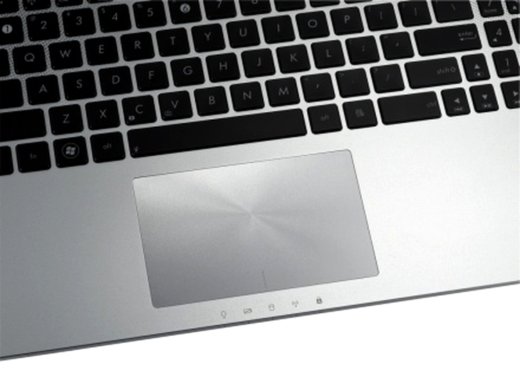 Asus N56 - touchpad-ul integrat în restpad