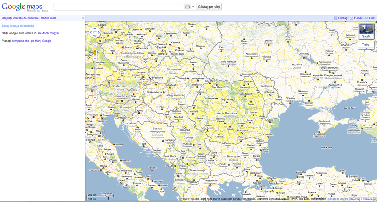 Google Maps Romania