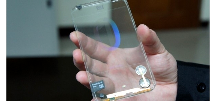 Un prototip pentru un smartphone cu ecran transparent