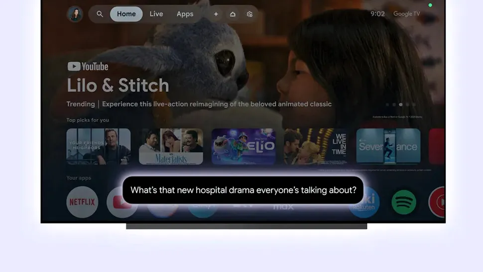 Gemini este disponibil acum în sistemul de operare Google TV