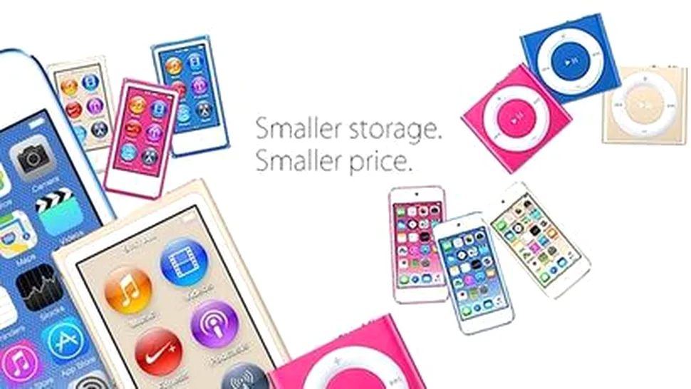 Noile iPod-uri vor oferi mai puţin spaţiu de stocare