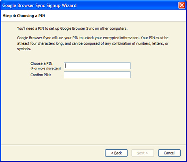 Google Browser Sync