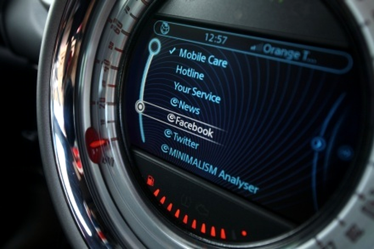 MINI Connected - meniul principal