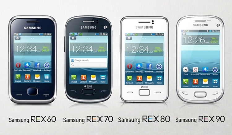 Seria Samsung REX - telefoane accesibile cu ecran tactil