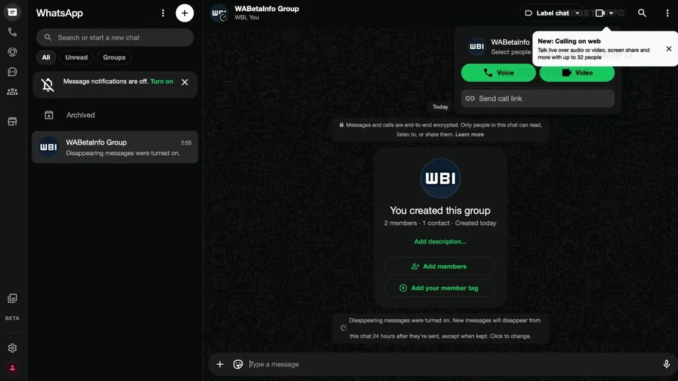 WhatsApp aduce apelurile vocale și video de grup în versiunea Web