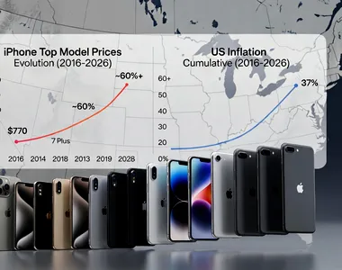 Prețurile iPhone-urilor de top au crescut cu 60% în ultimul deceniu. Inflația din SUA a avansat cu doar 37%