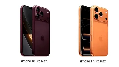 iPhone 18 Pro Max vs. 17 Pro Max: Camera face diferența, dar nu totul s-a schimbat