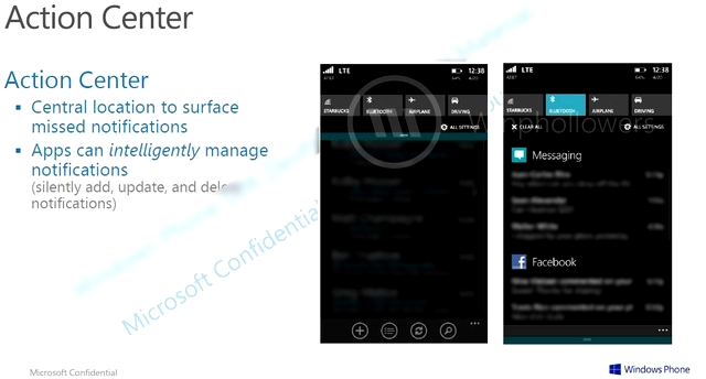 Noua zonă de notificări din Windows Phone 8.1