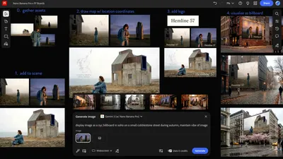 Nano Banana Pro este integrat în Adobe Photoshop și Firefly