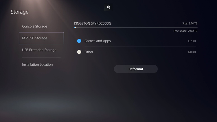SSD Kingston Fury instalat PlayStation 5