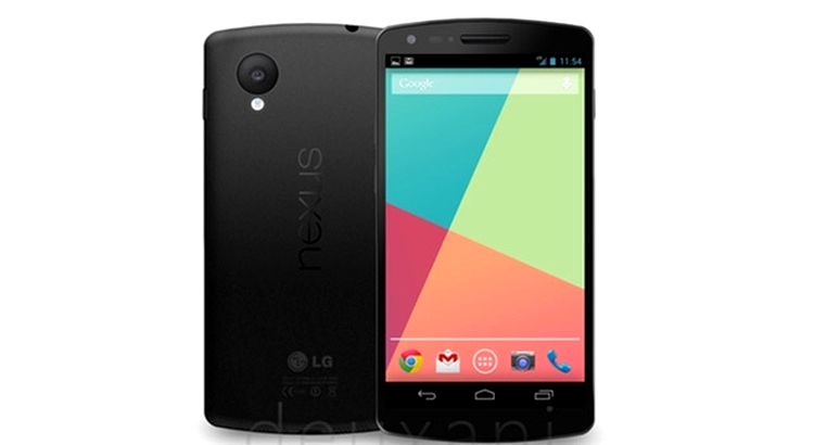 Aceasta este o randare a lui Nexus 5