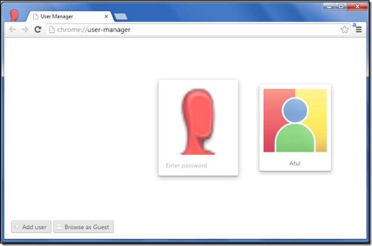 Conturile de utilizator active vor putea fi selectate din interfaţa Google Chrome, sau accesate direct din scurtătura salvată pe desktop
