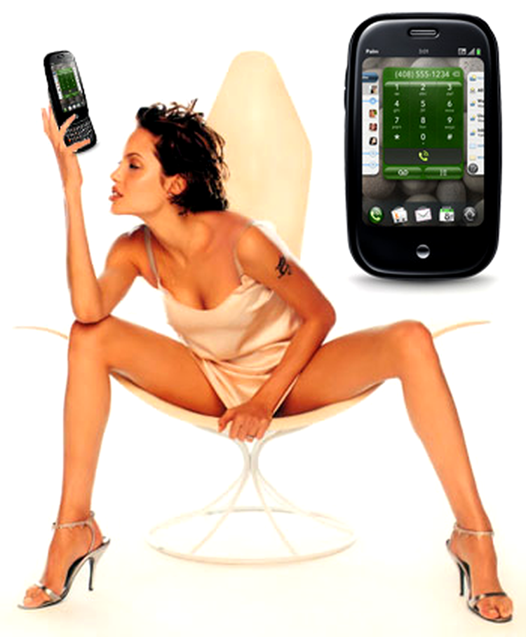 Angelina Jolie testează Palm Pre