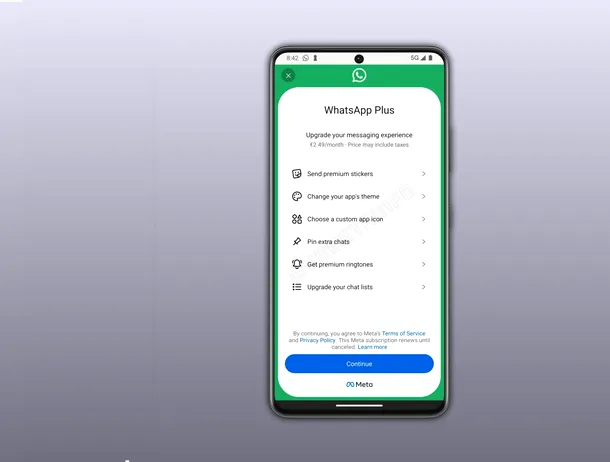 WhatsApp Plus, abonamentul premium, este în teste