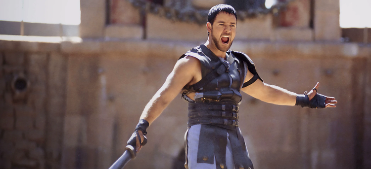 scena din filmul gladiatorul