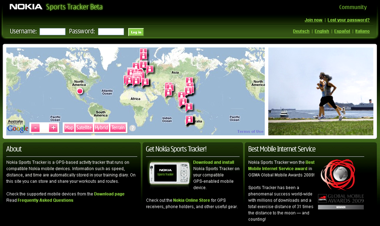 Nokia Sports Tracker